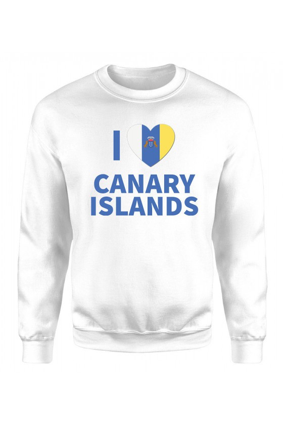 Bluza Damska Klasyczna I Love Canary Islands