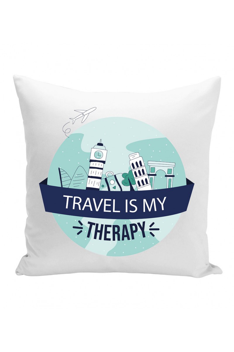 Poduszka Travel Is My Therapy II Poduszka Travel Is My Therapy II