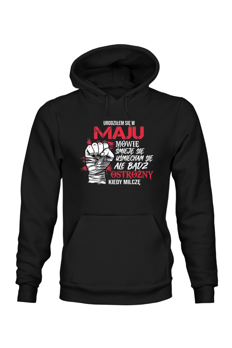 Bluza Męska z Kapturem Urodziłem Się W Maju II Bluza Męska z Kapturem Urodziłem Się W Maju II