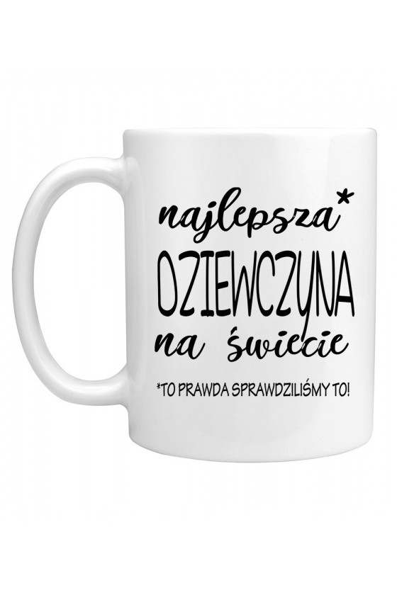 Kubek Najlepsza Dziewczyna Na Świecie