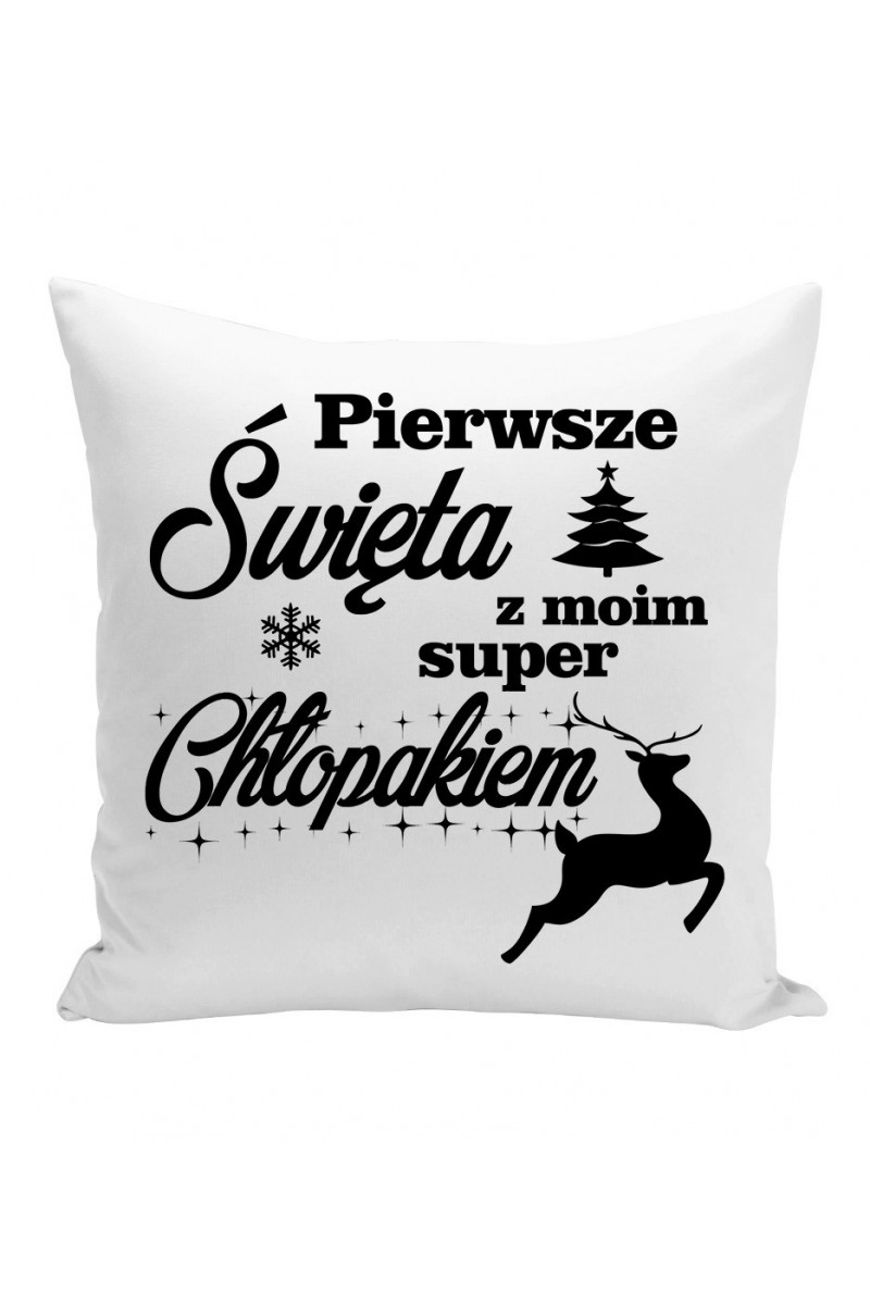 Poduszka Pierwsze Święta Z Moim Super Chłopakiem