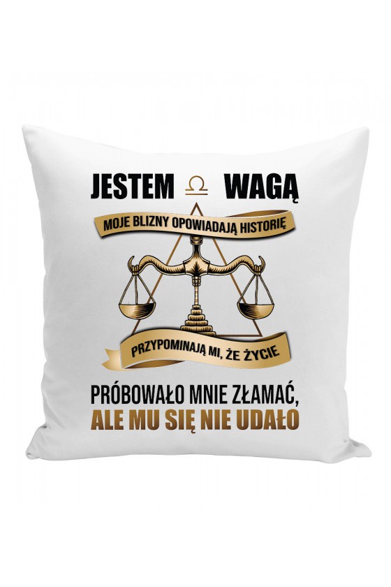 Poduszka Jestem Wagą