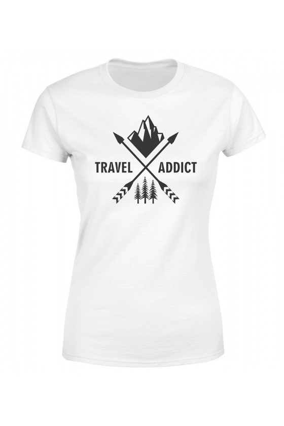 Koszulka Damska Travel Addict