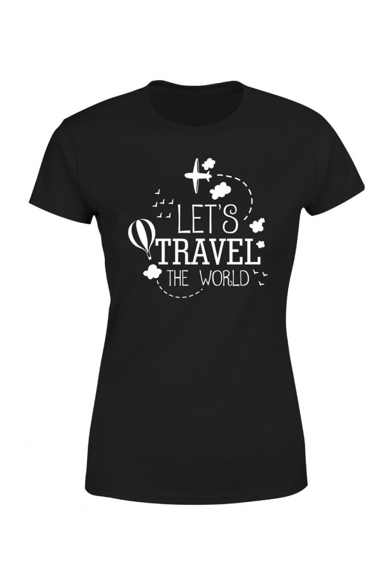 Koszulka Damska Let's Travel The World Koszulka Damska Let's Travel The World
