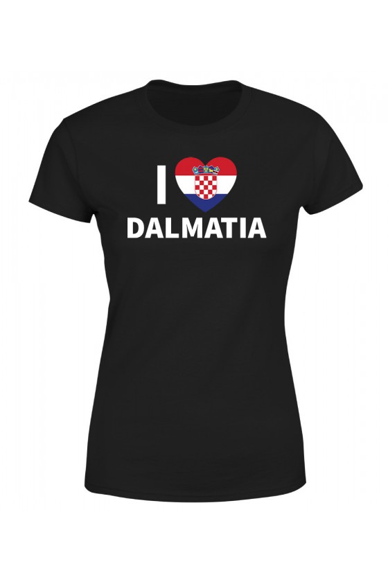 Koszulka Damska I Love Dalmatia