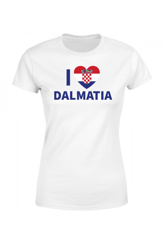 Koszulka Damska I Love Dalmatia