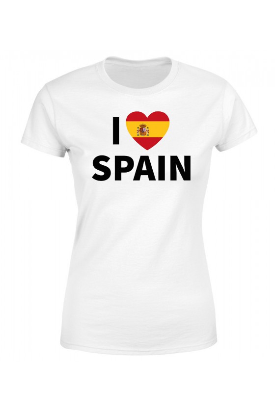 Koszulka Damska I Love Spain