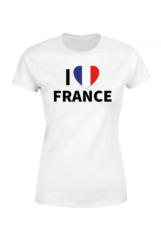Koszulka Damska I Love France