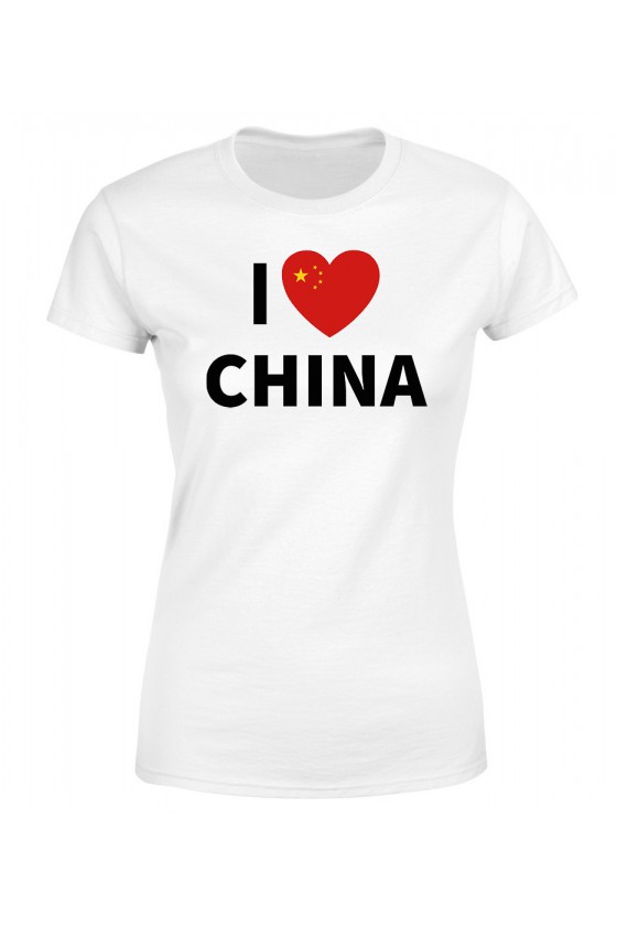 Koszulka Damska I Love China
