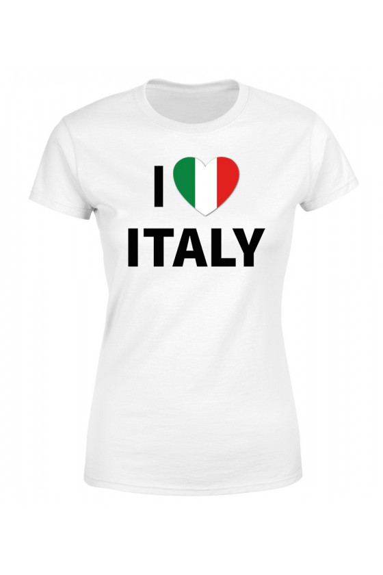 Koszulka Damska I Love Italy