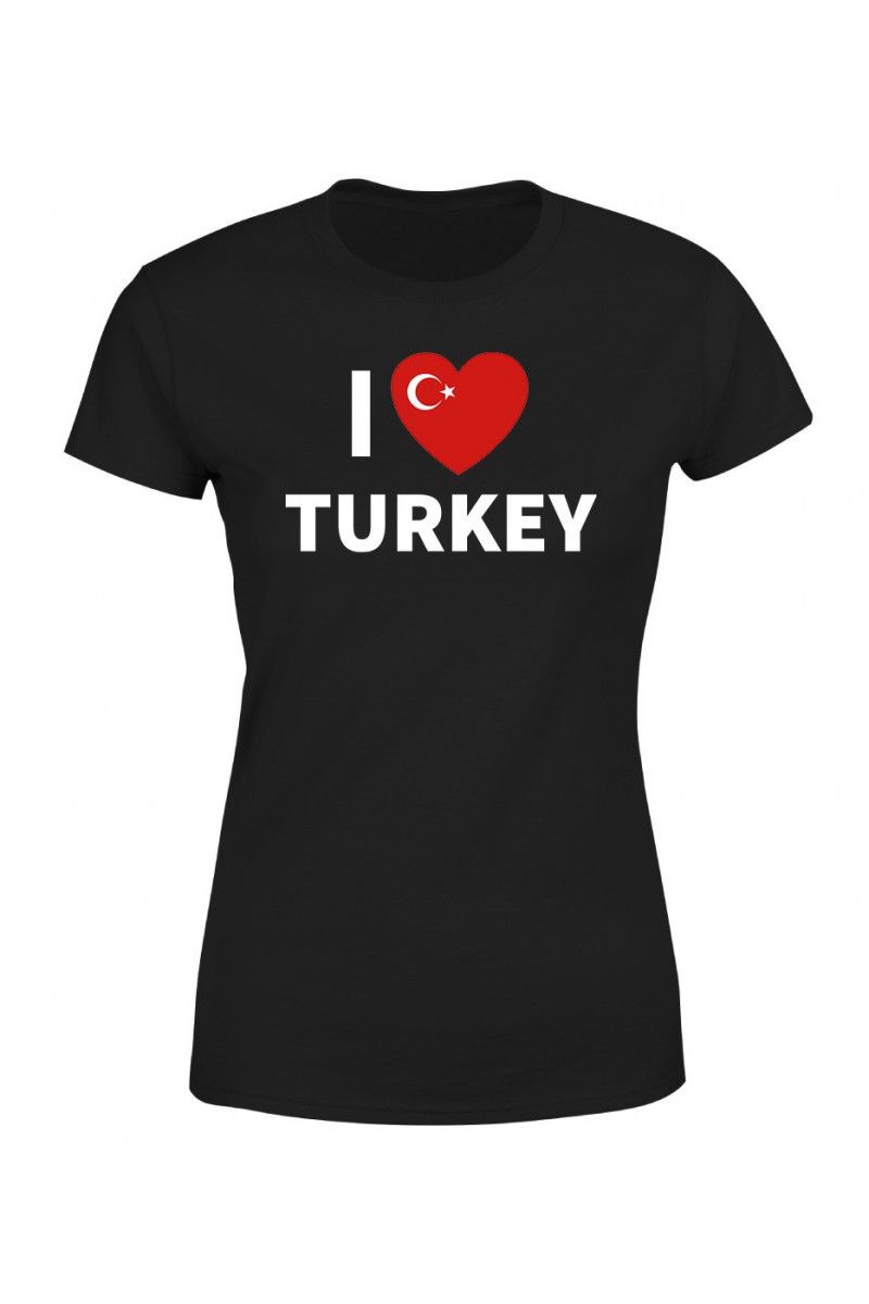 Koszulka Damska I Love Turkey