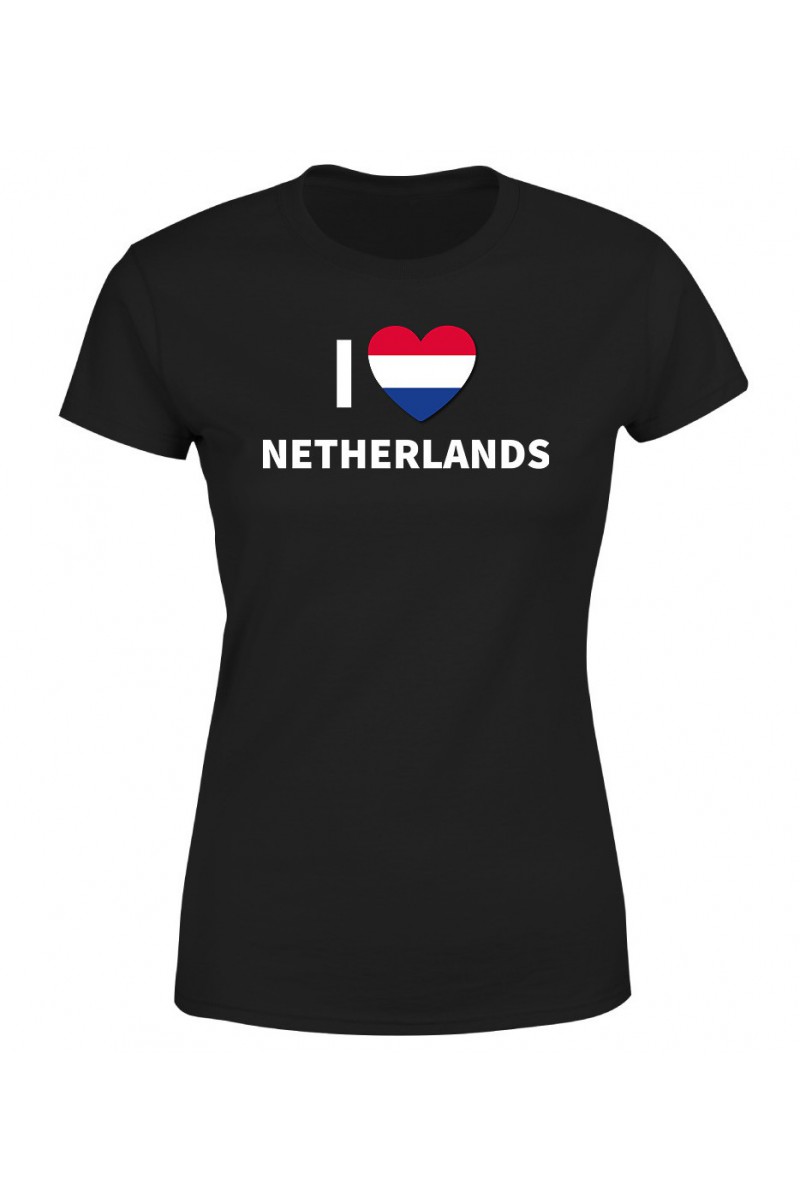 Koszulka Damska I Love Netherlands Koszulka Damska I Love Netherlands