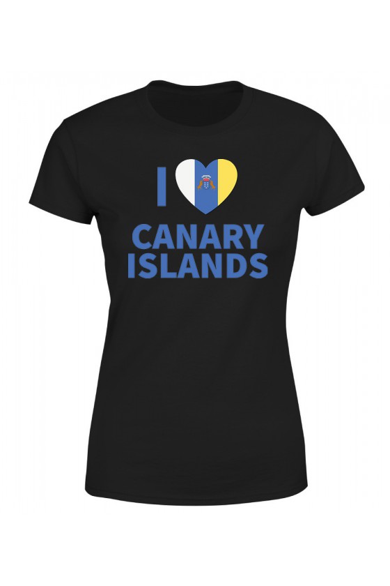 Koszulka Damska I Love Canary Islands
