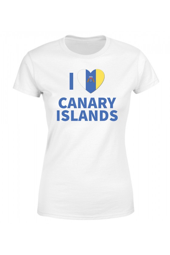 Koszulka Damska I Love Canary Islands