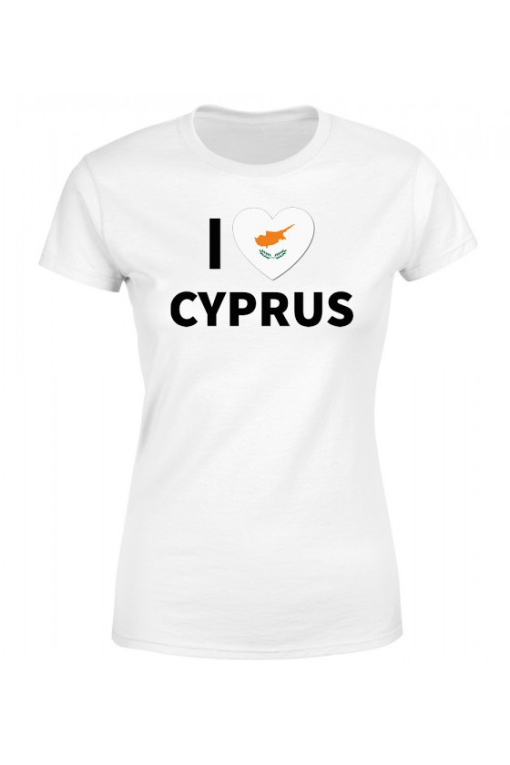 Koszulka Damska I Love Cyprus